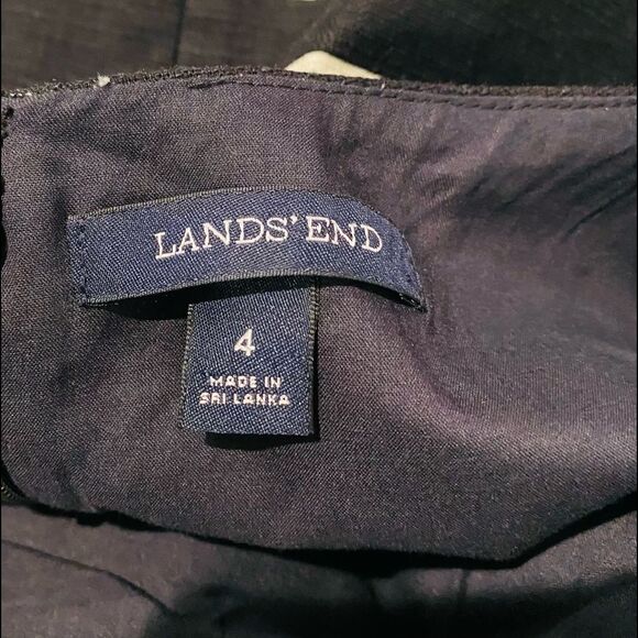 Lands' End Phipps Floral Embroidered Stripe Dress - Picture 6 of 6